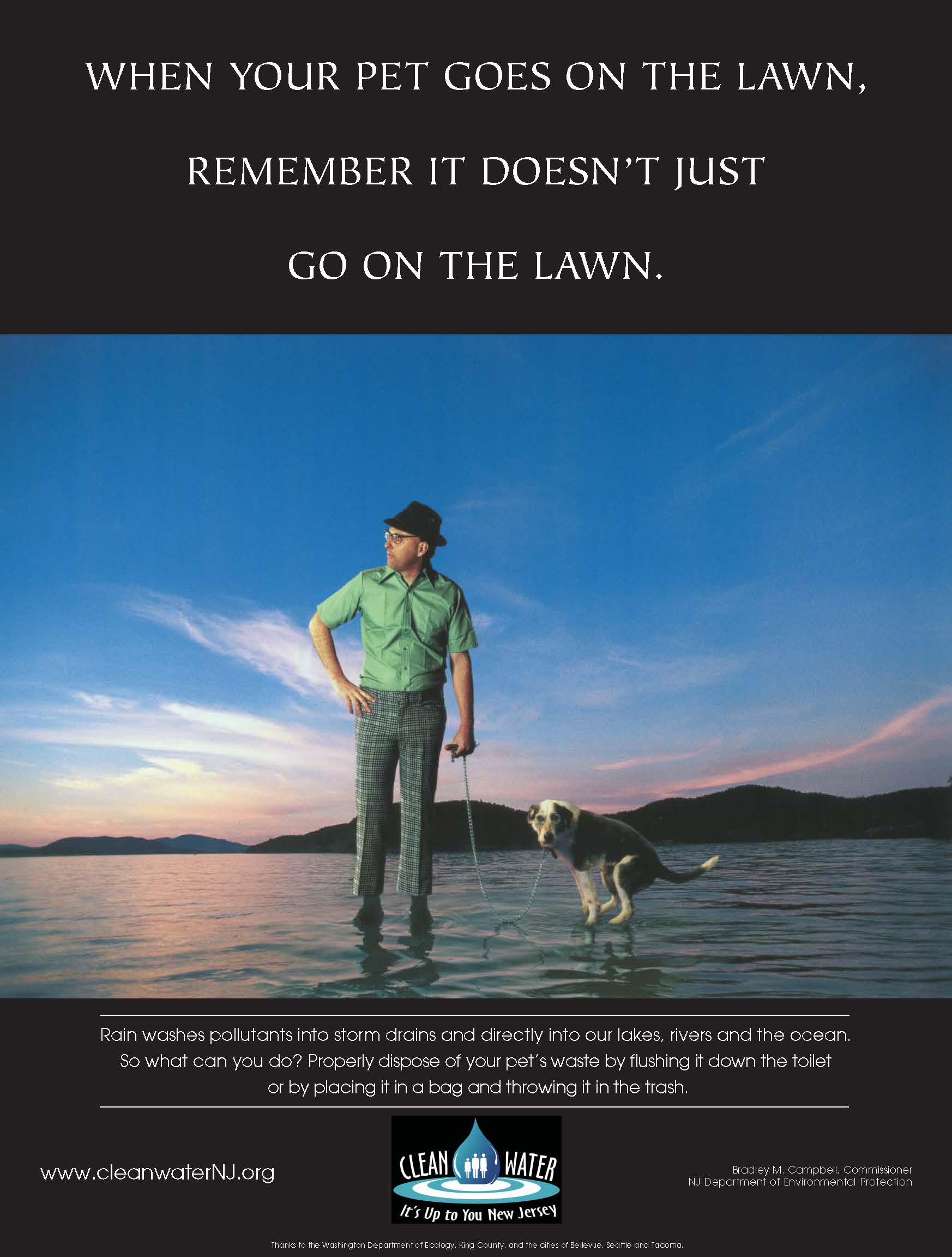 When your pet goes on the lawn, remember it doesn't just go on the lawn.