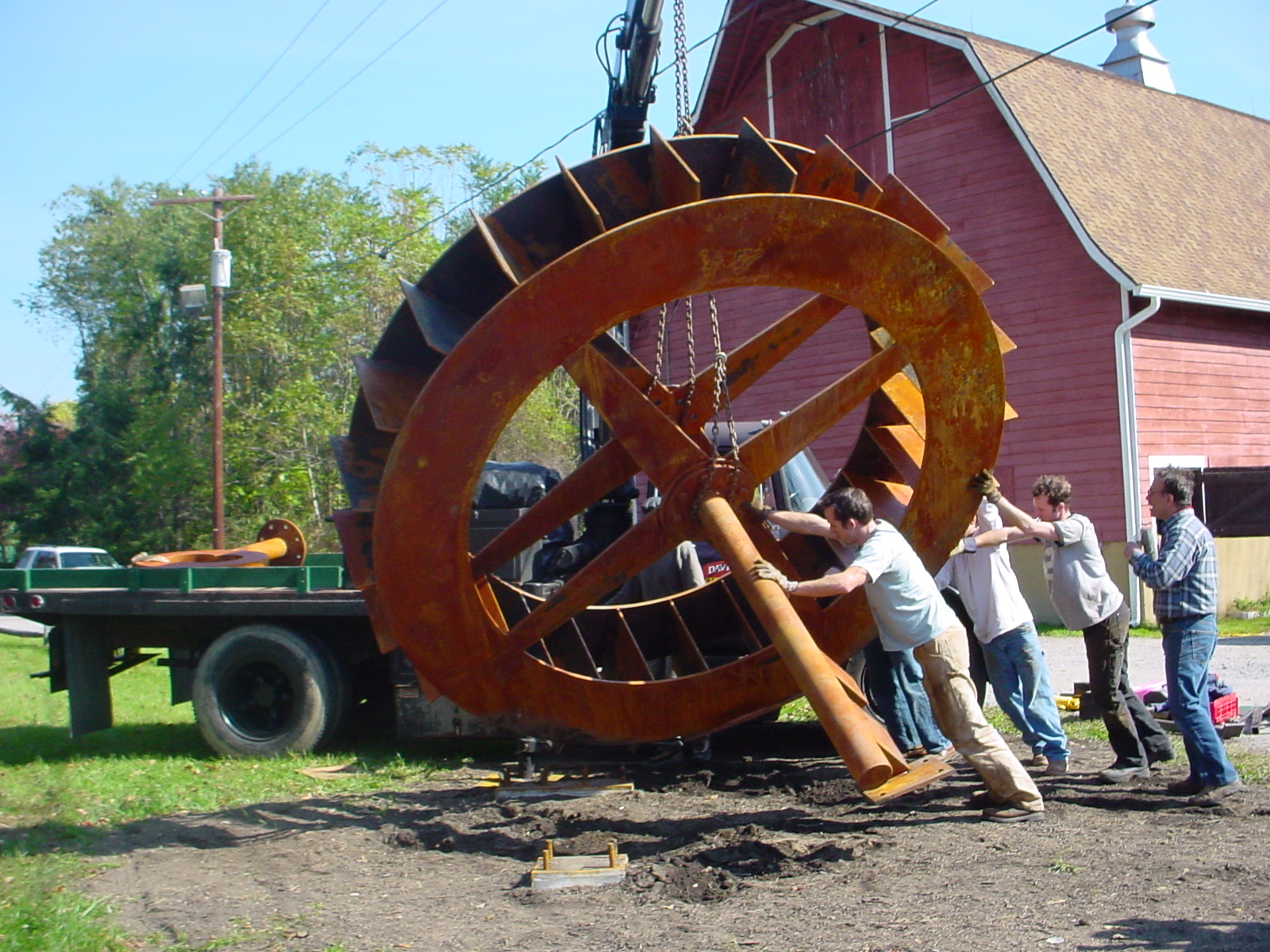 Pushing Free Wheel into place 