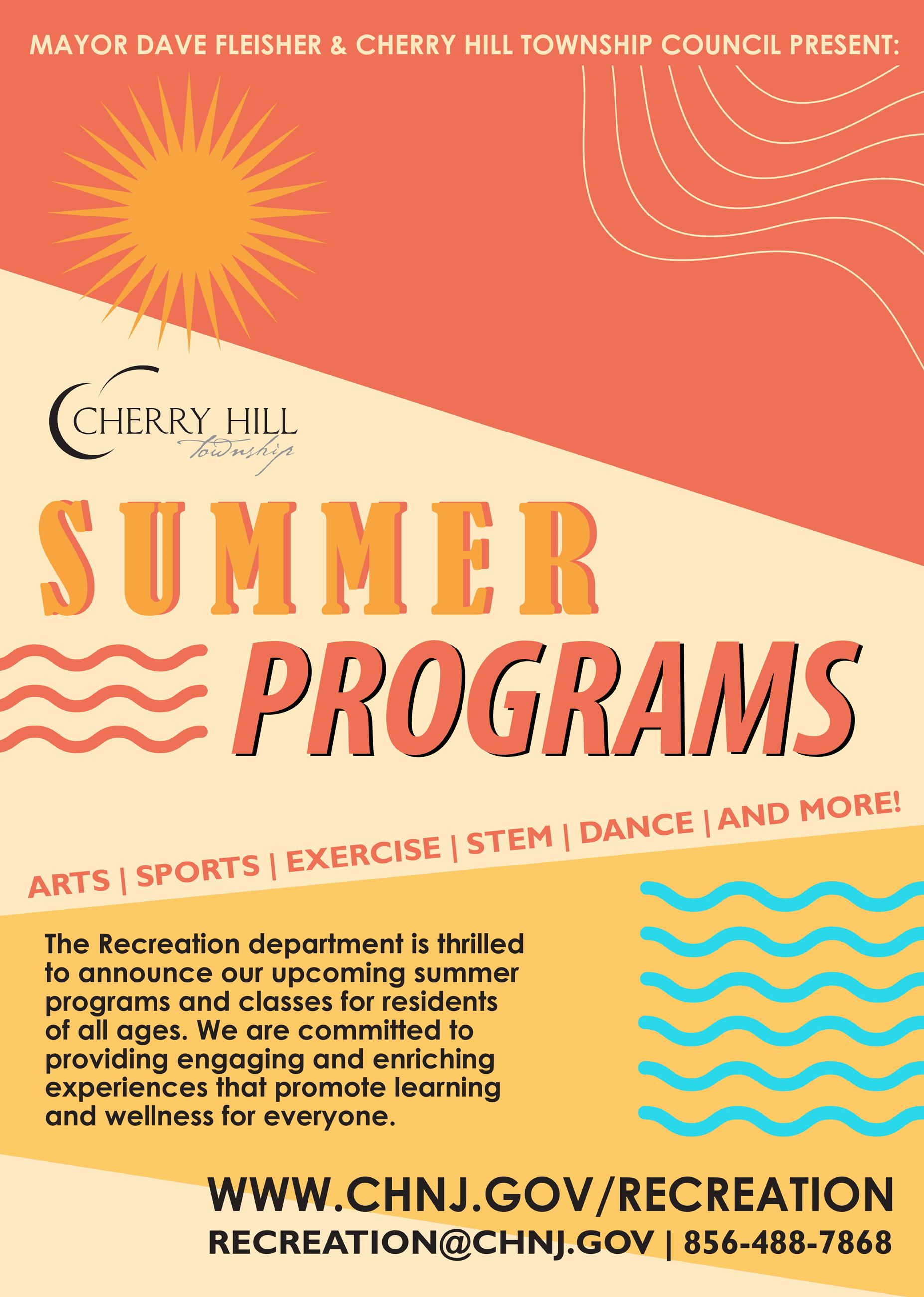 summer classes flyer 2024