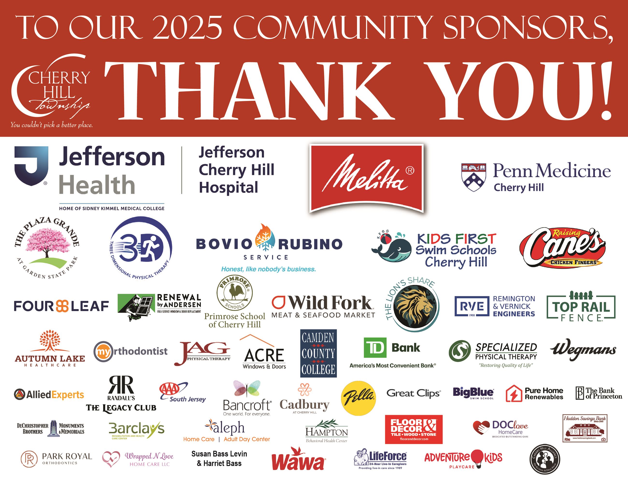 2025 Thank You Sponsors
